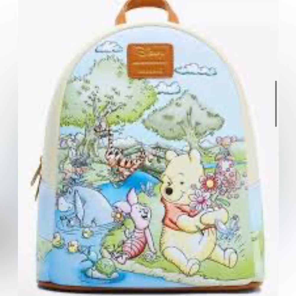 Loungefly Disney Winnie the Pooh Spring Scene Backpack Soft Tag New!